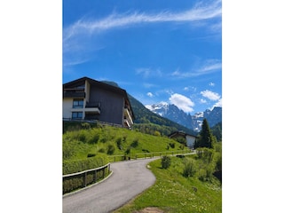 Outdoor view of parking place