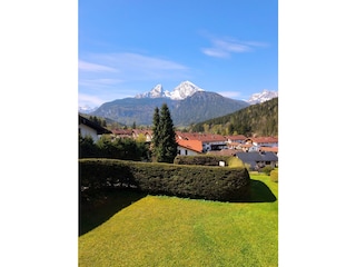 Blick vom Balkon zum Watzmann