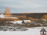 Terrassenausblick im Winter