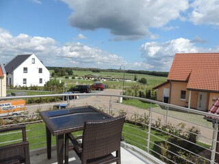Blick von einer Dachterrasse