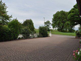 Ein Blick aus unserem Hof in die Natur