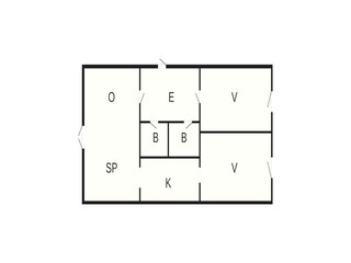 Appartement Rudkøbing Grondplan 4