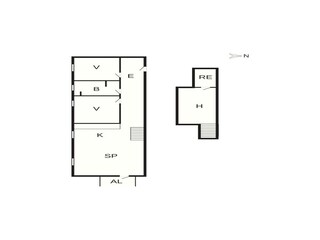Vakantiehuis Løkken Grondplan 4