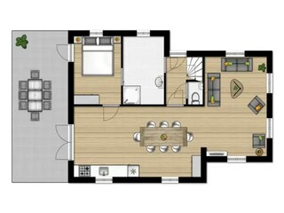 Vakantiehuis Hooghalen Grondplan 18