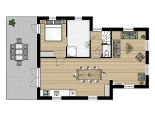 Casa de vacaciones Hooghalen Plano de planta 18