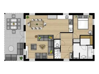 Casa de vacaciones Hooghalen Plano de planta 21