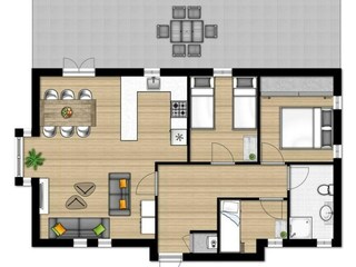 Casa de vacaciones Hooghalen Plano de planta 18