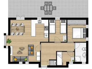 Casa per le vacanze Hooghalen Pianta del piano 18
