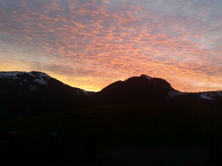 Abendstimmung  vom Garten aus