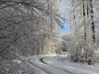 Ferienwohnung Schlierbachtal- Winterlandschaft