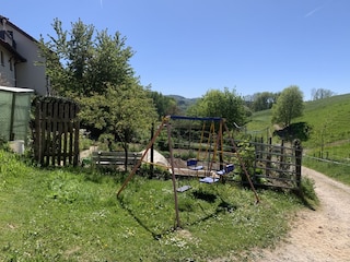 Schauckel im Außenbereich