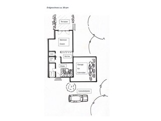 Ferienwohnung Orts-Idyll, Grundriss Erdgeschoss