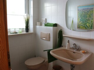 Ferienwohnung Orts-Idyll, Gäste-WC im EG
