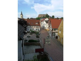Burg Lindenfels-Blick aus der Ferienwohnung