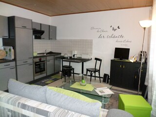 Ferienwohnung Ehret, Küche und Essecke