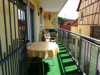 Ferienwohnung Schmetterling- Balkon