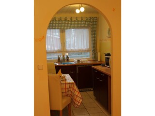 Ferienwohnung Schmetterling- Küche und Essbereich