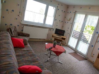 Ferienhaus Bergblick-Wohnbereich