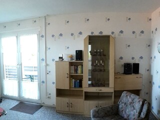 Ferienhaus Bergblick, Wohnzimmer/Terrasse