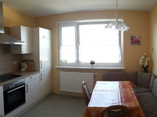 Ferienhaus Bergblick, Essplatz Küche