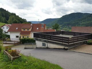 KorsikaBlick-Parkplatz mit Aussicht