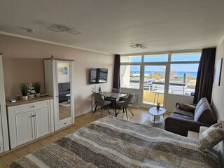 Vom Bett aus Blick auf die Ostsee