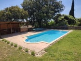 Private pool and pool house