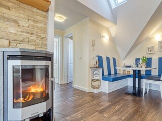 Essbereich und Kaminofen