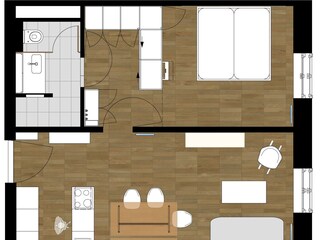 FeWo Lissi: Grundriss