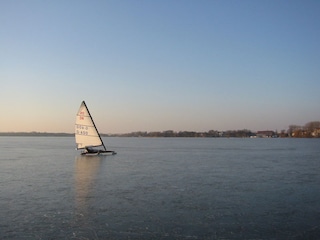 Eissegler auf der Müritz