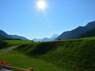 wunderschöner Ausblick vom Balkon