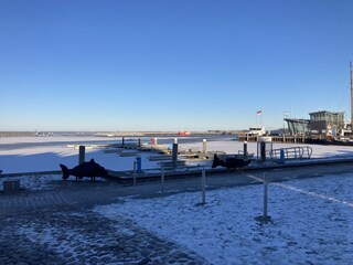 Hafen in Barth bei Eisgang