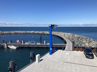 700m Seebrücke in Prerow mit Nothafen