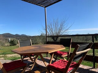 terrasse du gîte Arizona