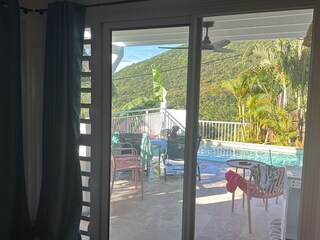 Blick aus dem zweiten großen Schlafzimmer