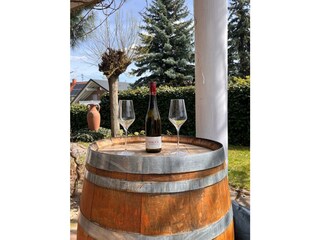 Wein auf Fass
