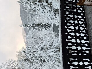 Balkonblick Winter