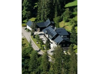 Vogelperspektive Haus Sommer