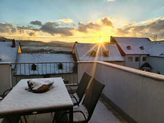 Terrasse im Winter