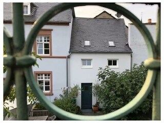 Blick auf den Eingang zum Loft