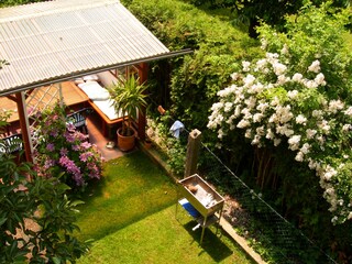 Die Pergola aus der Vogelperspektive.