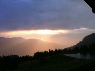 Sonnenuntergang auf der SchüttAlm