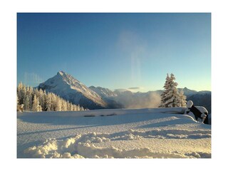 Schneebilder von der Terrasse