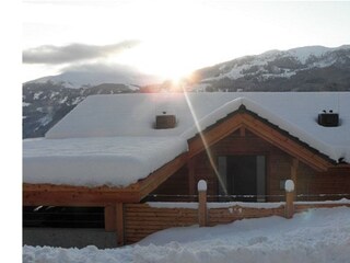 Alpenchalet am Wildkogel Winter mit See 2