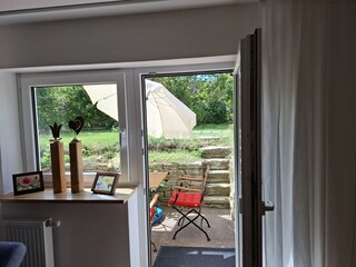 Blick zur Terrasse