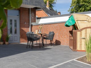 Terrassenbereich Wohnung Seeigel