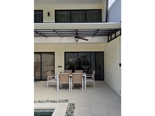outdoor seating area