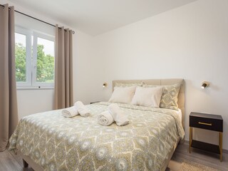 Comfortable bedroom of Villa Greta in Labin