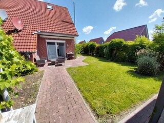 Komplett eingezäunter Garten