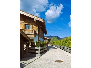 Blick auf die Zufahrt